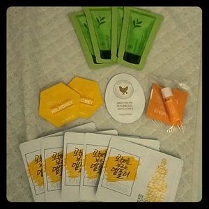 Korean samplers, Missha, Innisfree and tony moly